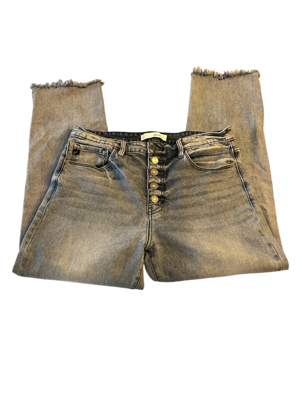 Kancan Estilo Women’s High-Rise Button-Fly Distressed Jeans Sz 11/29